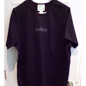 QUACKER FACTORY Vintage 1990's T-SHIRT- Believe